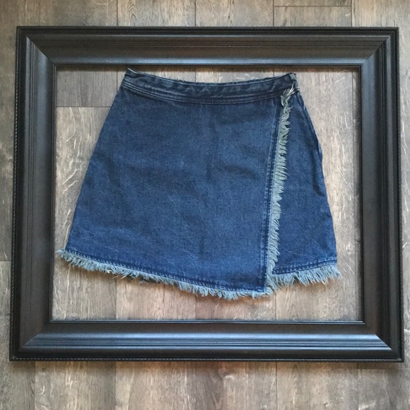 Denim wrap around skirt - Picture 1 of 2
